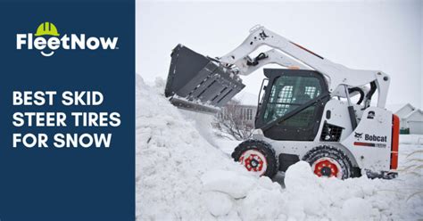 best skid steer snow tires|snow tires for skid loader.